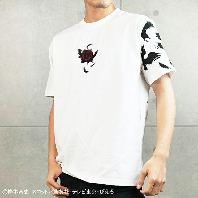 絡繰魂 × NARUTO うちはイタチ 暁 柄 刺繍 半袖 Tシャツ