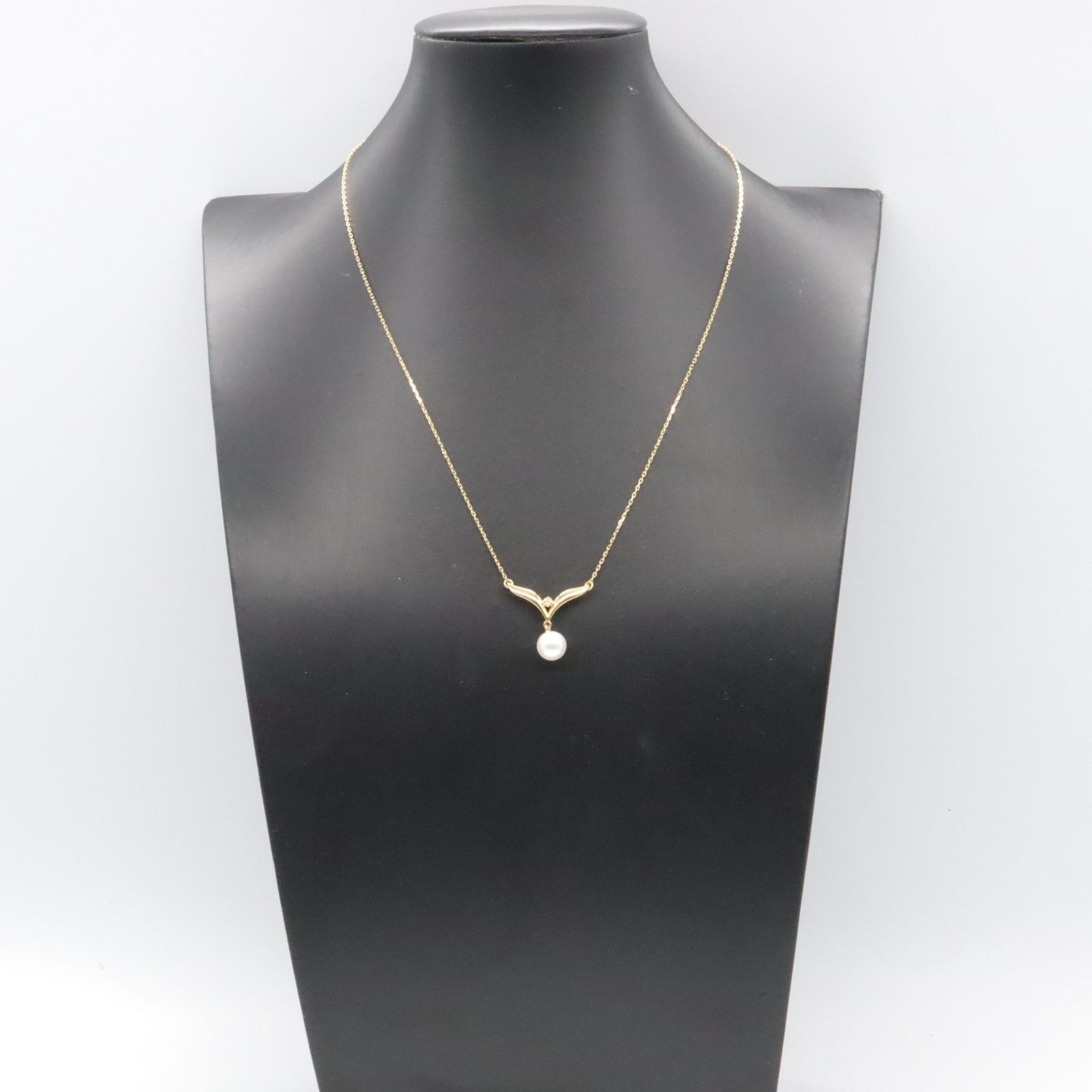 ミキモト MIKIMOTO ネックレス パール ネックレス 首回42㎝ K18 