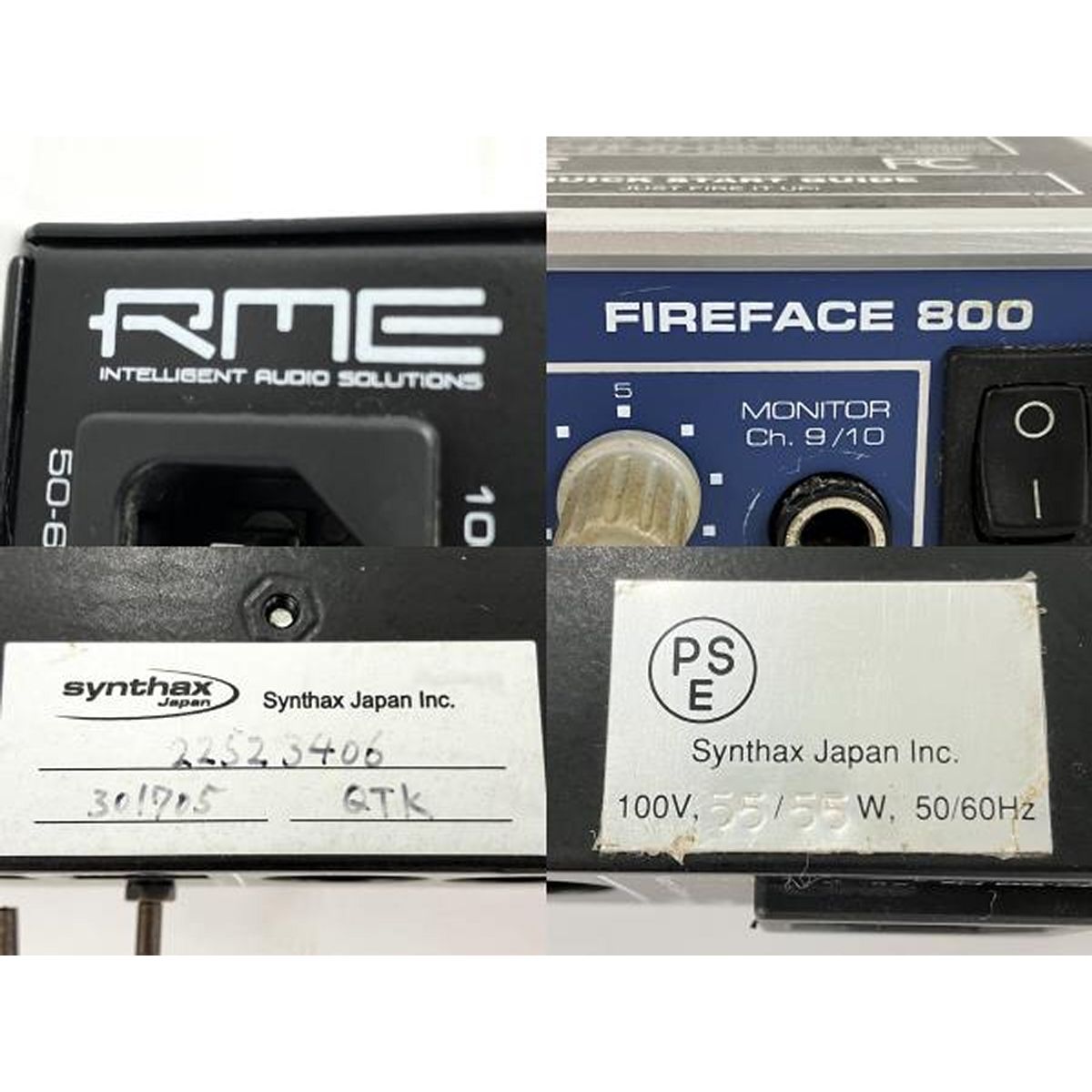 RME FIREFACE 800 オーディオインターフェイス 28チャンネル 24ビット 192kHz 音響機材 ジャンク Y9222032 -  メルカリ