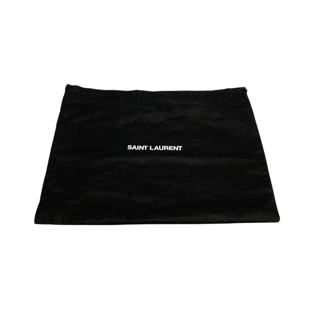 極 美品 袋付 SAINT LAURENT PARIS サンローランパリ YSL ロゴ 総柄