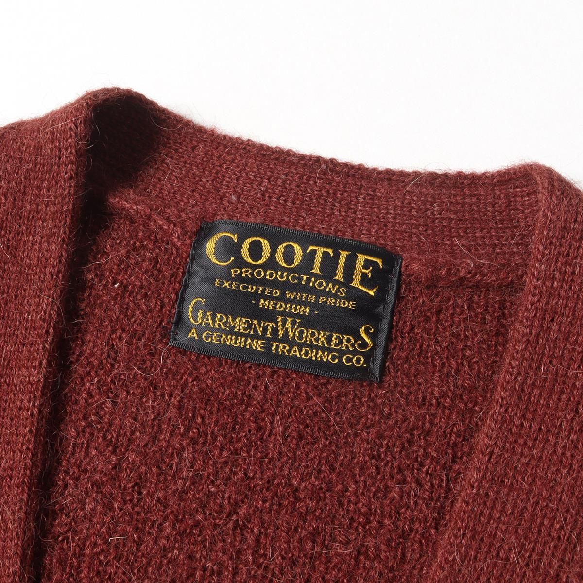 COOTIE クーティー カーディガン アルパカ モヘア ニット バー 