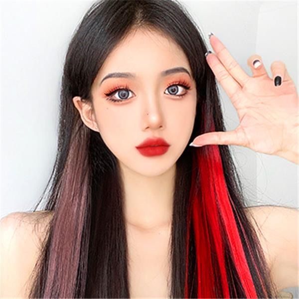 シールエクステ ロングストレート Paruks シールエクステ 10枚20本セット 人毛 エクステ シール