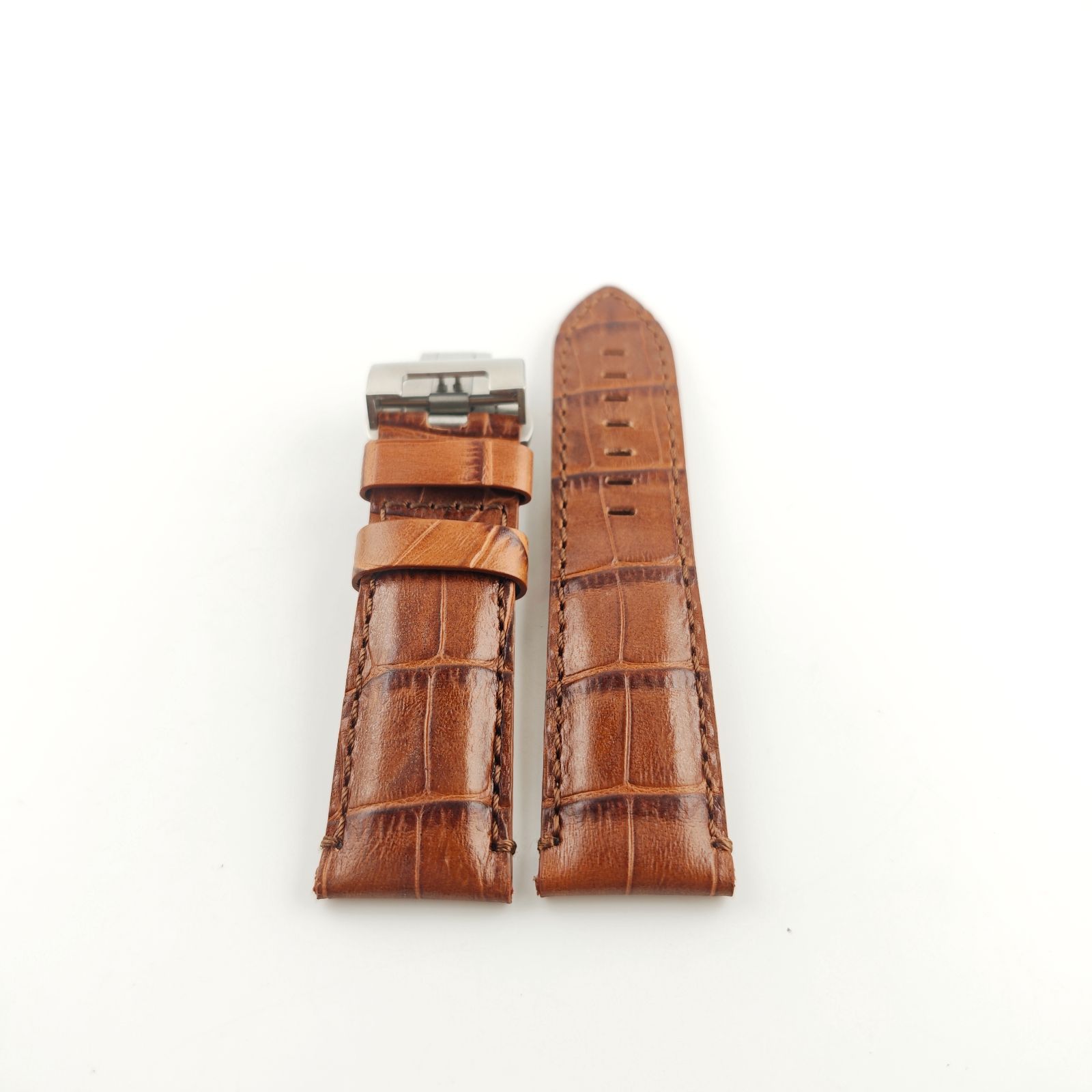 PANERAI レザーベルト ダークブラウン 24mm/22mm 【公式ショッピング