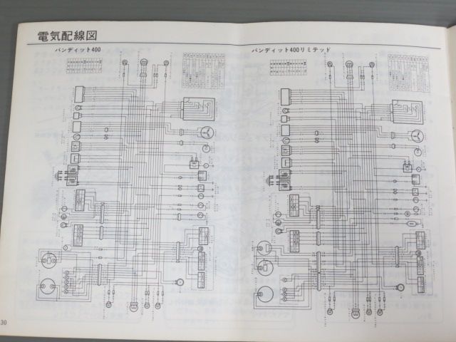 Bandit 400 バンディット リミテッド V GK75A 配線図有 スズキ