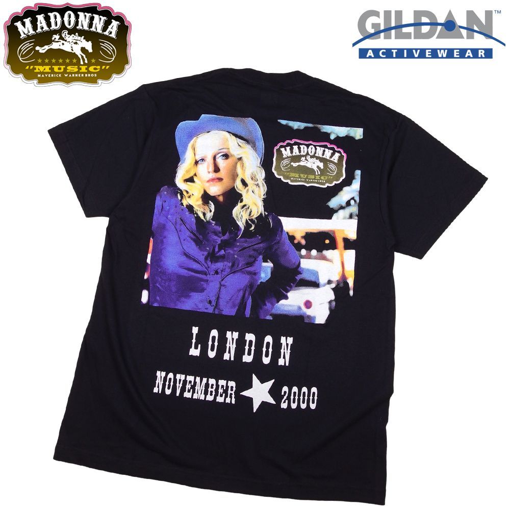 285 MADONNA マドンナ Tシャツ 美品 GILDAN製 ブラック Lサイズ
