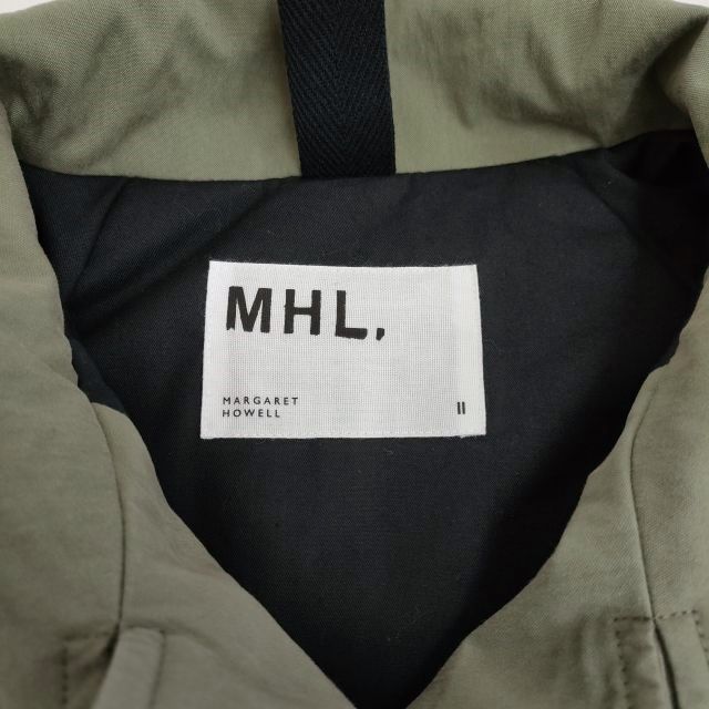 MHL. 595-3225506 PADDED COTTON NYLON サイズ2 中綿 ジャケット ブルゾン 23AW カーキ レディース  エムエイチエル【中古】4-0409T♪ - メルカリ