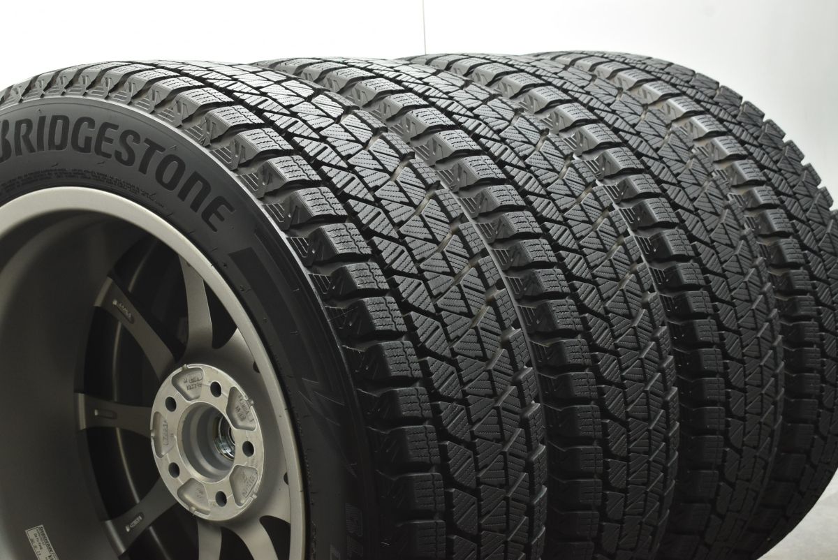 【バリ溝 美品】エコフォルム 19in 7.5J +42 PCD114.3 ブリヂストン ブリザック DM-V3 235/55R19 NX RAV4 エクストレイル CX-60 送料無料