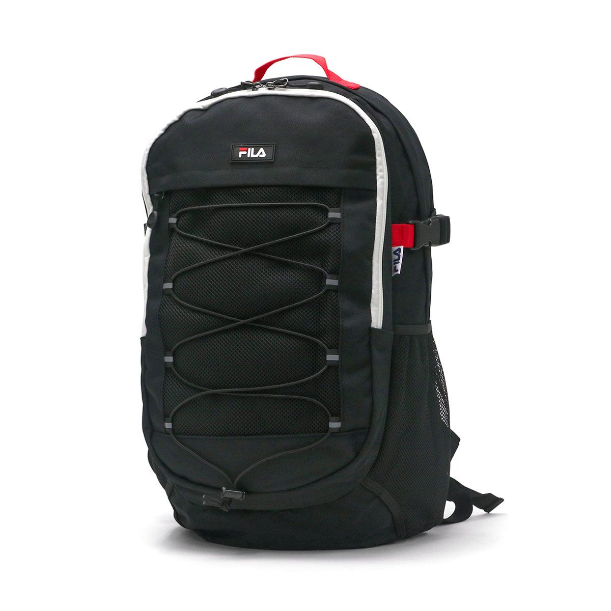 フィラ リュック FILA プレジオ デイパック 通学リュック 大容量 30L B4 A4 PC 13.3インチ 軽量 通学 旅行 女子 男子 中学生 高校生 7744 クロxトリコ(09)