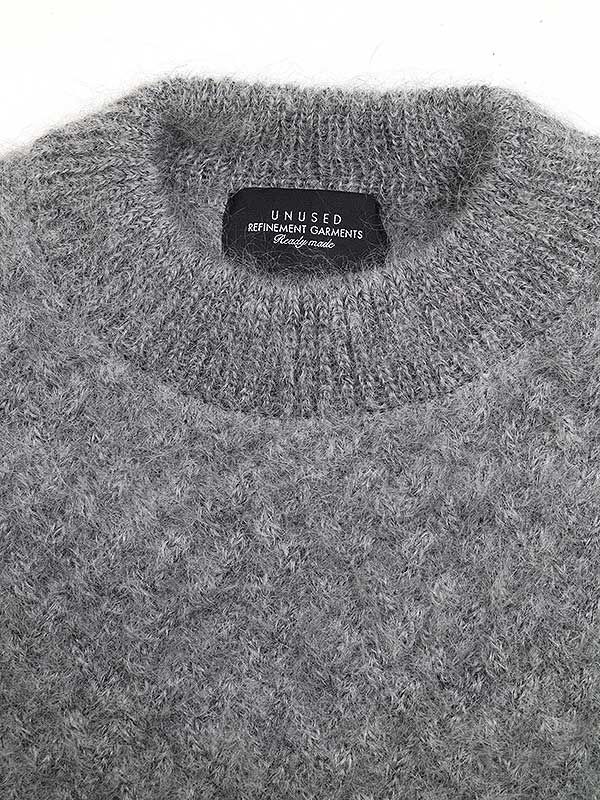 UNUSED アンユーズド 22AW 7G mohair pull over knit モヘアニット