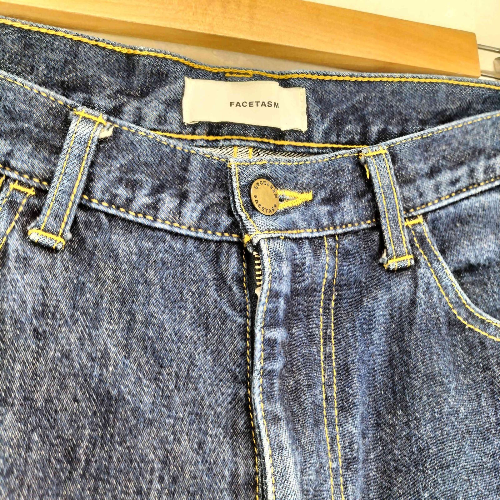 ファセッタズム FACETASM 17AW WASHED FLARE DENIM ウォッシュド