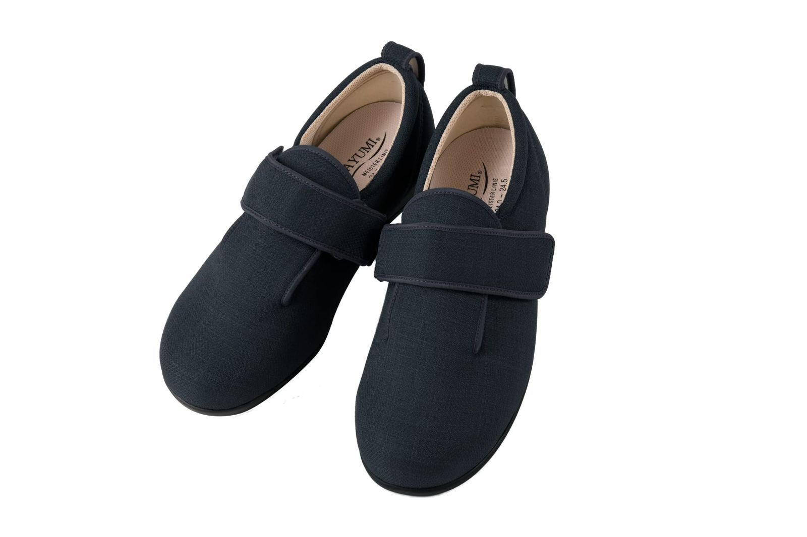 Size 23.0 23.5 cm 3 E_Color ブラック あゆみ シューズ ダブルマジック３ 黒 Lサイズ 23.0-23.5 足囲3 E 両足 施設用