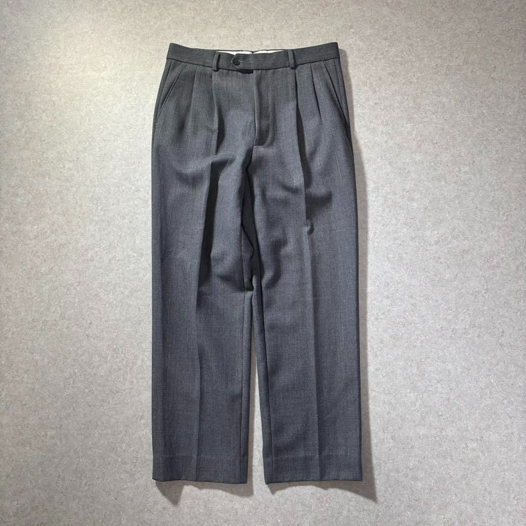 poly-wool gray slacks