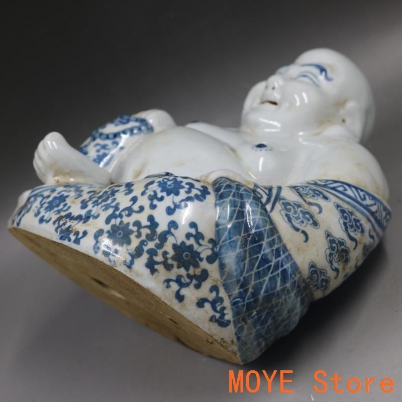 青花弥勒仏像 陶磁器 美術品 装飾品 工芸品 置物 青花弥勒仏像 陶磁器 美術品 装飾品 工芸品 置物 - メルカリ