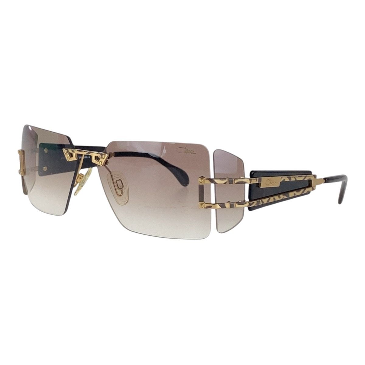美品 CAZAL カザール ブラウン ゴールド金具 メタル 美品 CAZAL カザール ブラウン ゴールド金具 メタル