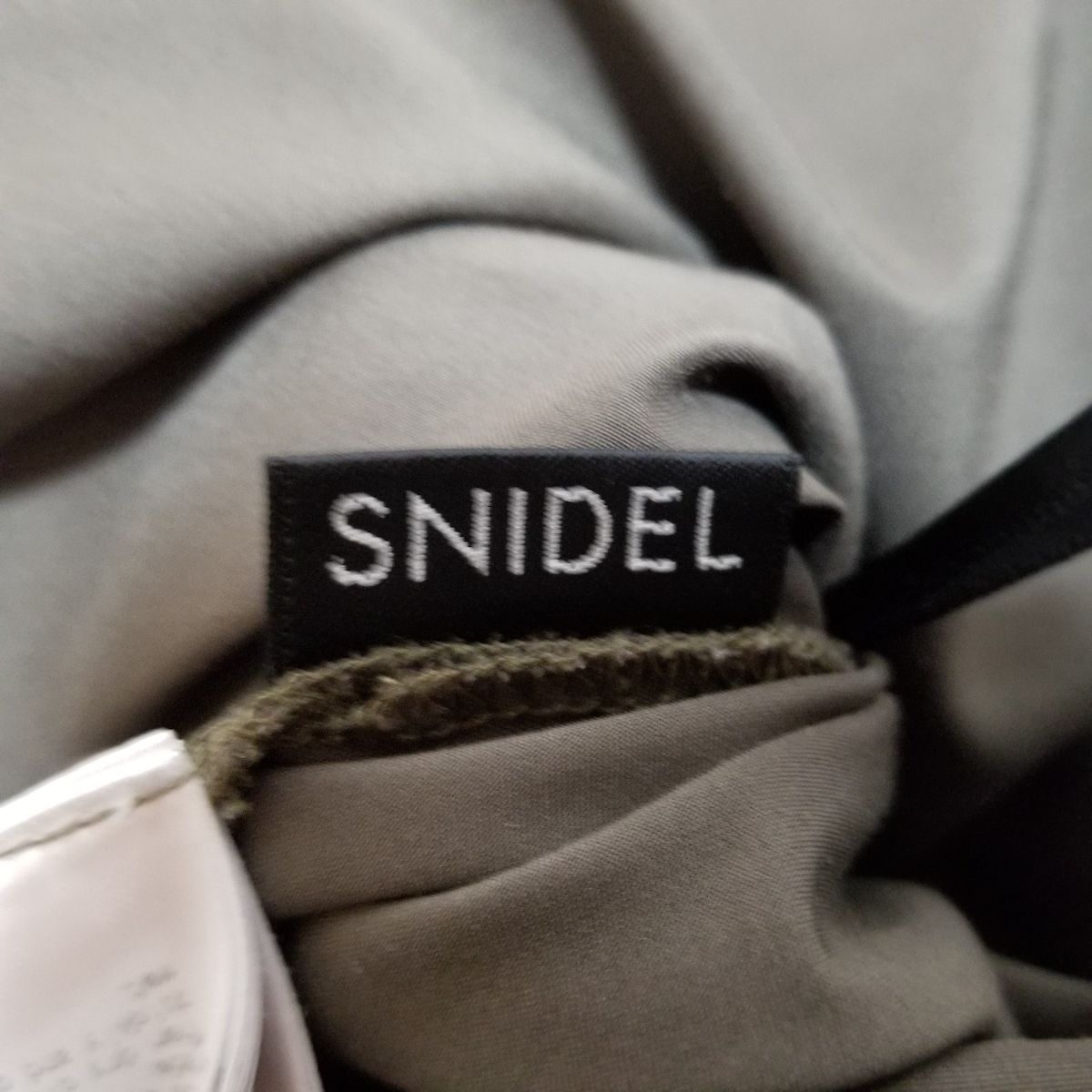 snidel(スナイデル) ワンピース サイズ0 XS レディース - カーキ×黒