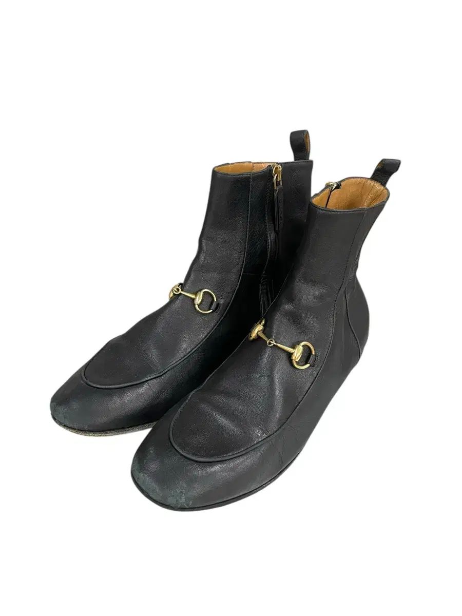 Gucci Horsebit Accent Leather Boots 240
