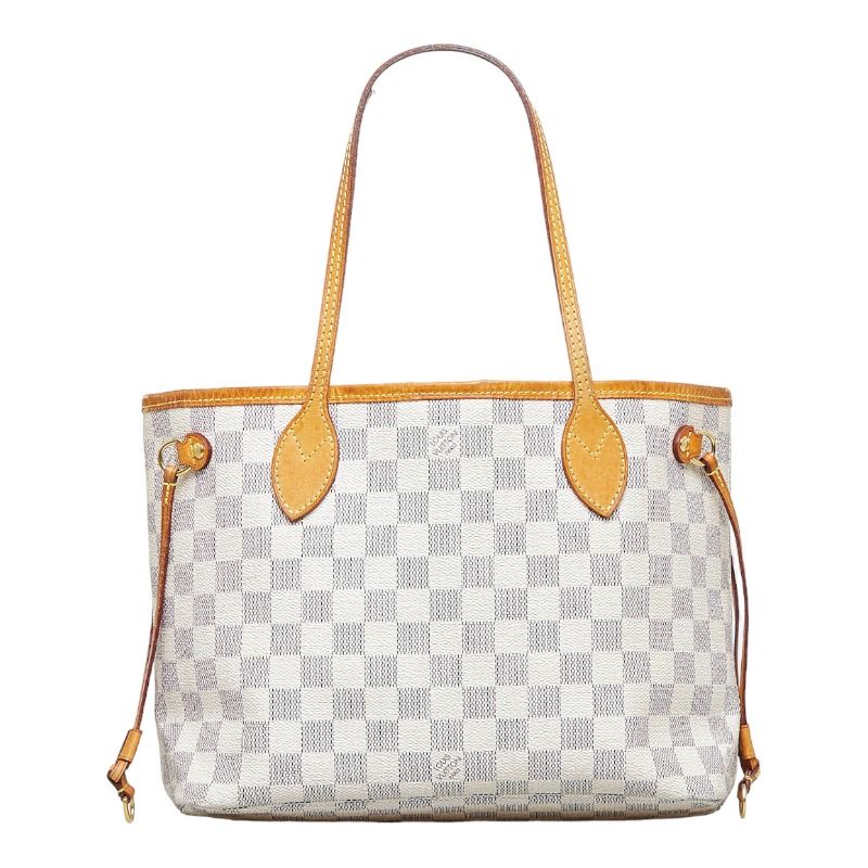 ルイ ヴィトン ダミエ アズール ネヴァーフルPM トートバッグ ショルダーバッグ N51110 PVC レディース LOUIS VUITTON 【222-20611】