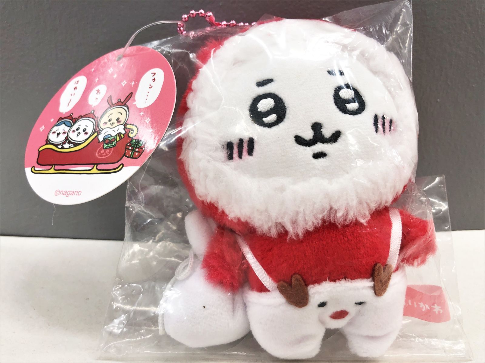 ちいかわ クリスマスだよ! ぷちミニマスコット うさぎ サンタ タグ付き ちいかわ クリスマスだよ！ぷちミニマスコット（うさぎ） | ちい