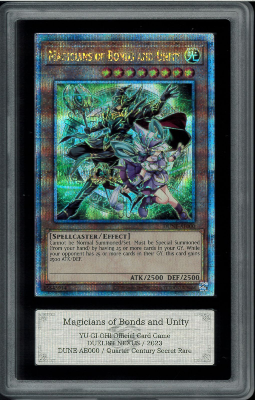 美品 遊戯王 結束と絆の魔導師 25th QSE アジア 亜シク ARS9 Magicians