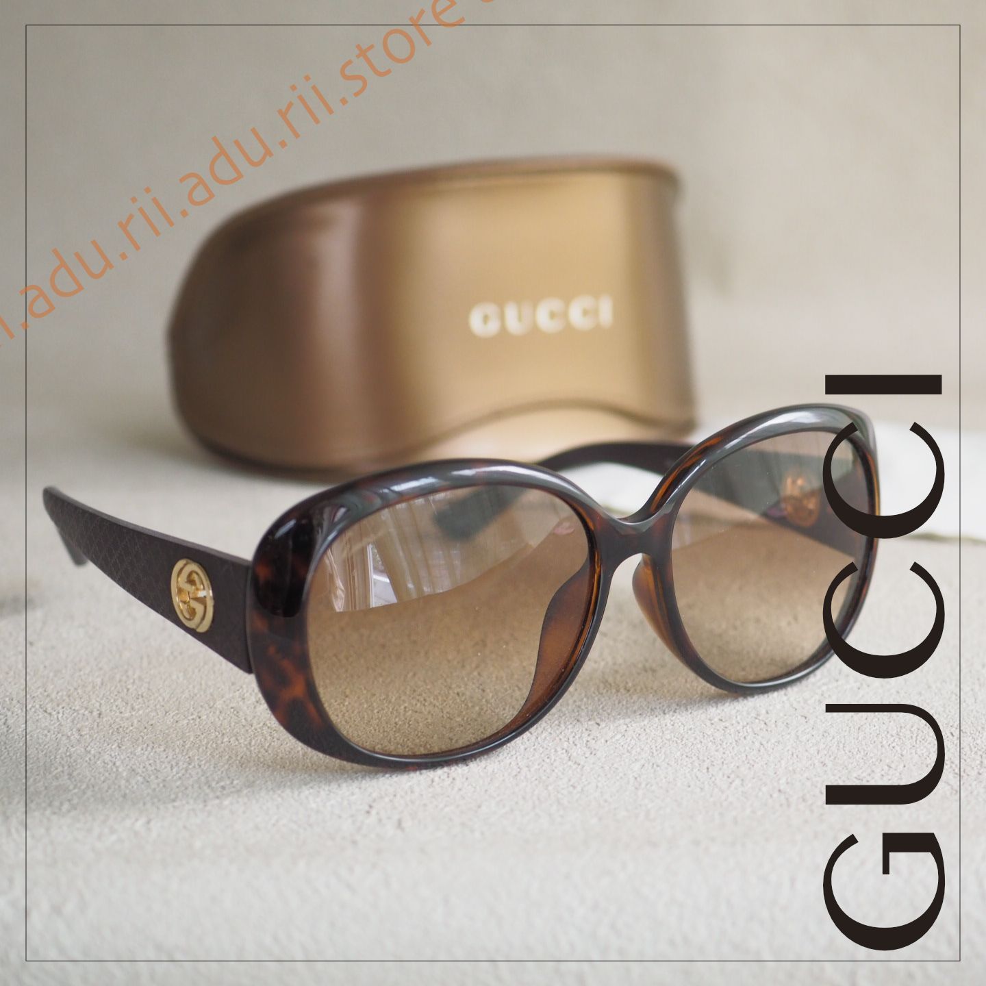美品！GUCCI グッチ サングラス ボストン べっ甲 茶 黒 グッチ GUCCI べっ甲フレーム サングラス GG3794 FS LWFCC
