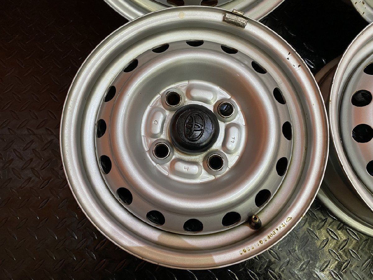 トヨタ ピクシスバン 純正ホイール 12インチ 4本 4J4HPCD100 40 VHB491