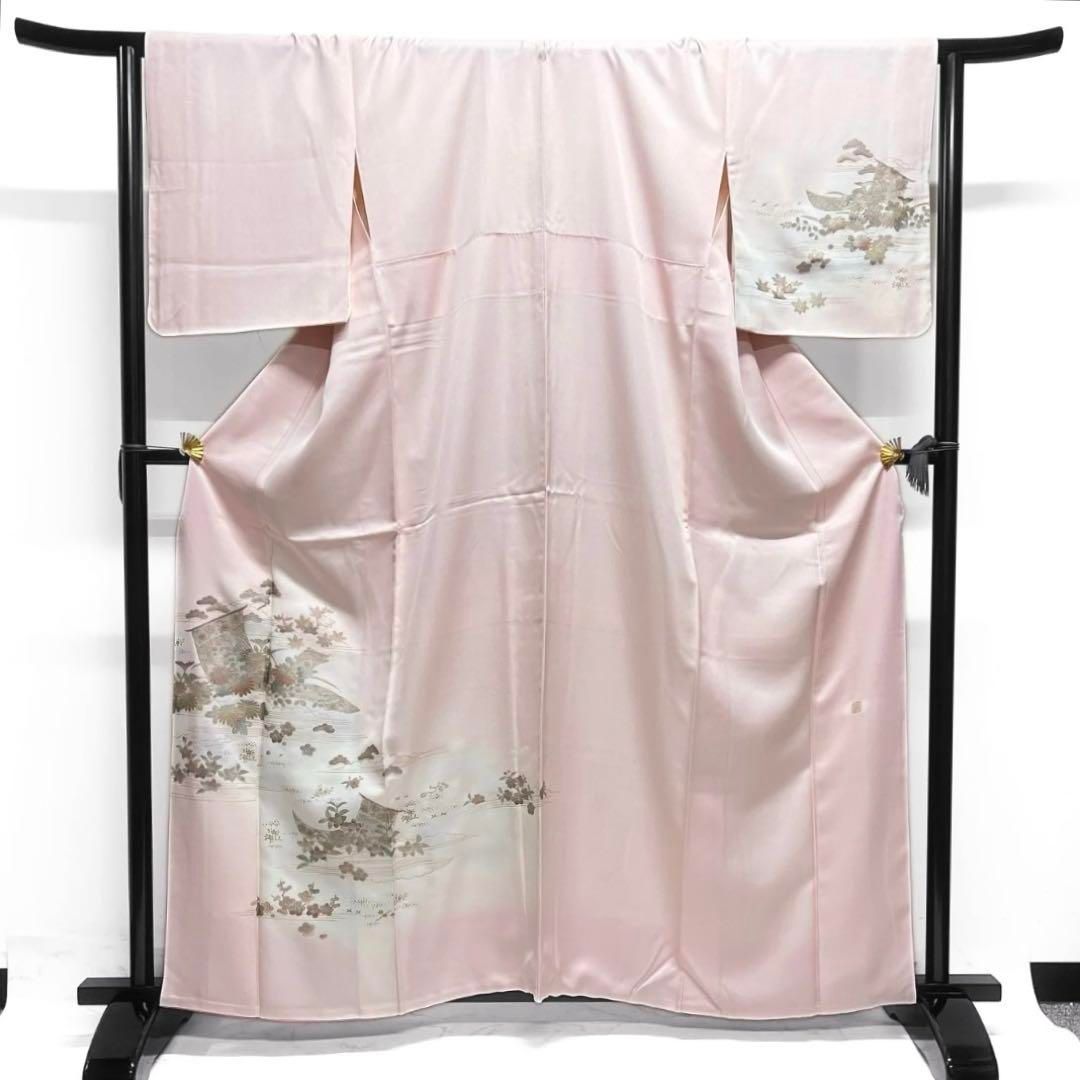 付け下げ 作家もの 金彩 几帳 菊 梅 桔梗 橘 桜 着物 021a d - メルカリ