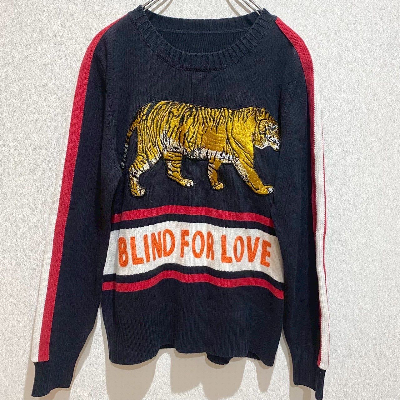 GUCCI グッチ ユニセックス トップス ニット セーター アニマル柄 刺繍