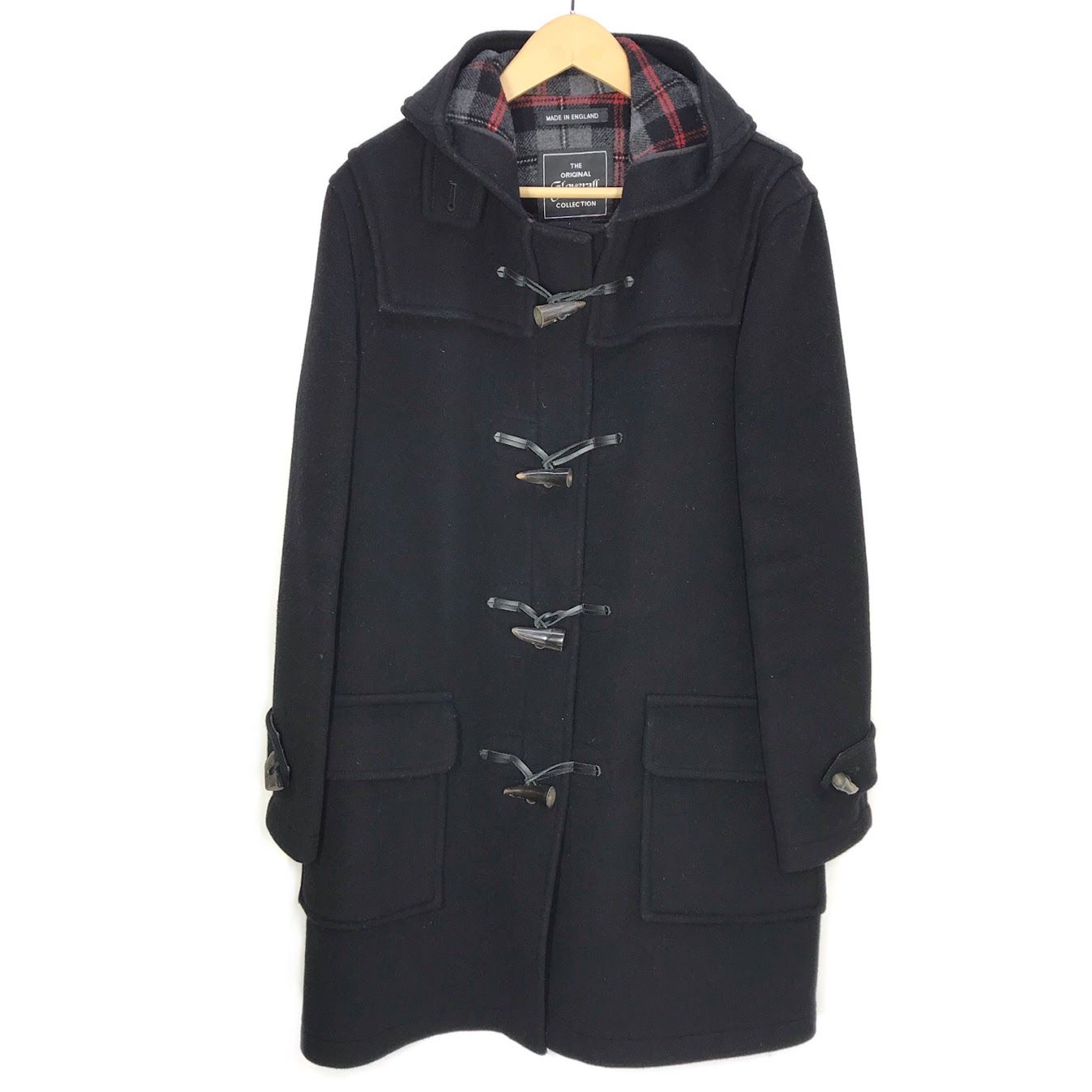 【倉吉店】 中古 Gloverall | グローバーオール ダッフルコート ブラック 【94】