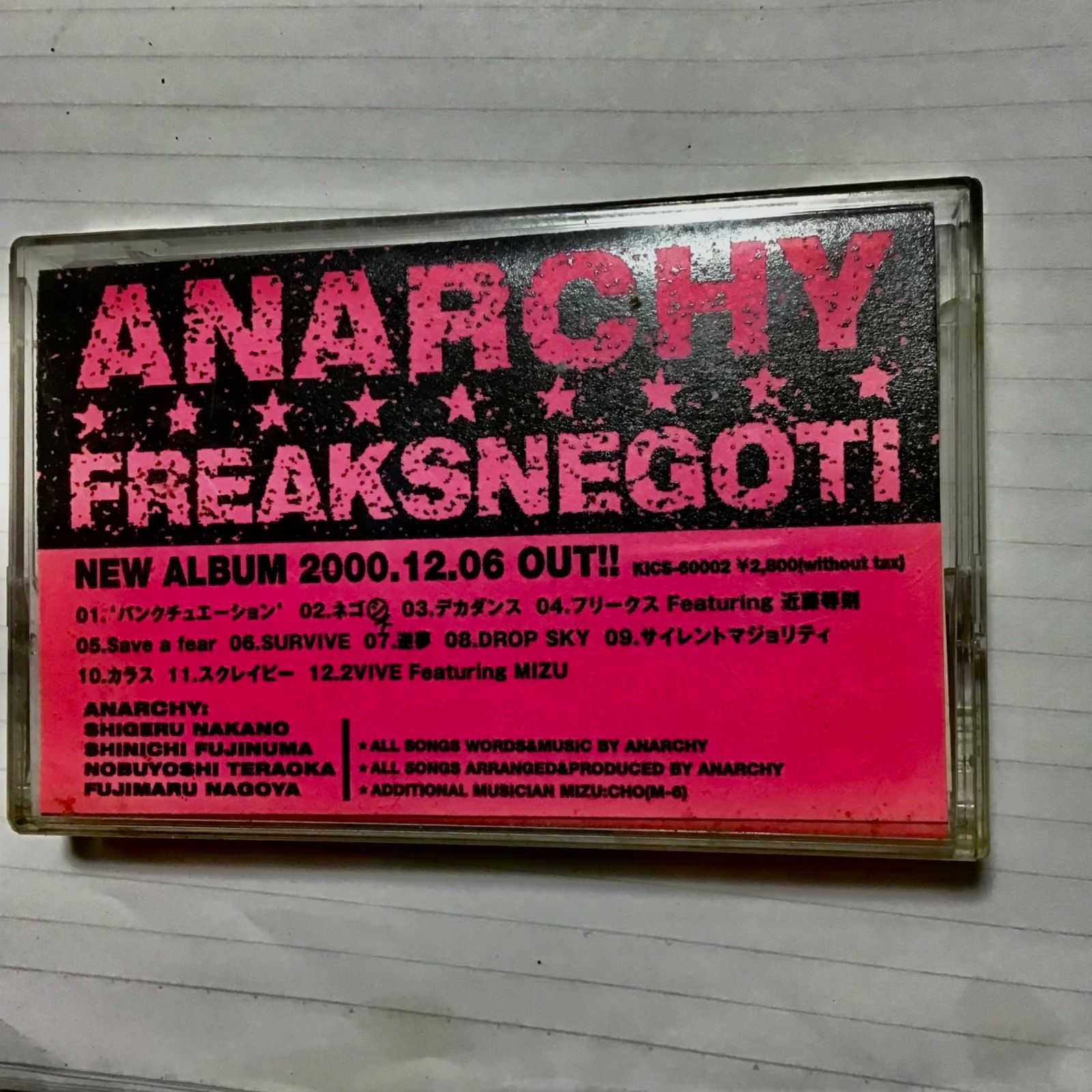 未使用品 FREAKSNEGOTI #亜無亜危異 (アナーキー) 激レア非売品