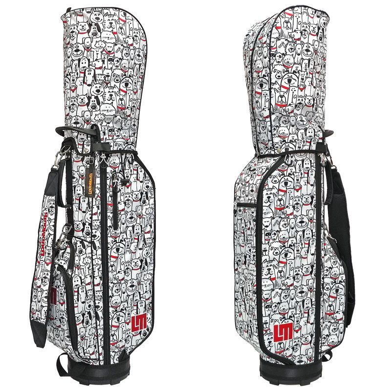 LOUDMOUTH ラウドマウス 犬柄のマッツレッドカラーズＭサイズ カラー選択可】Loudmouth ラウドマウス 8.25型 キャディバッグ