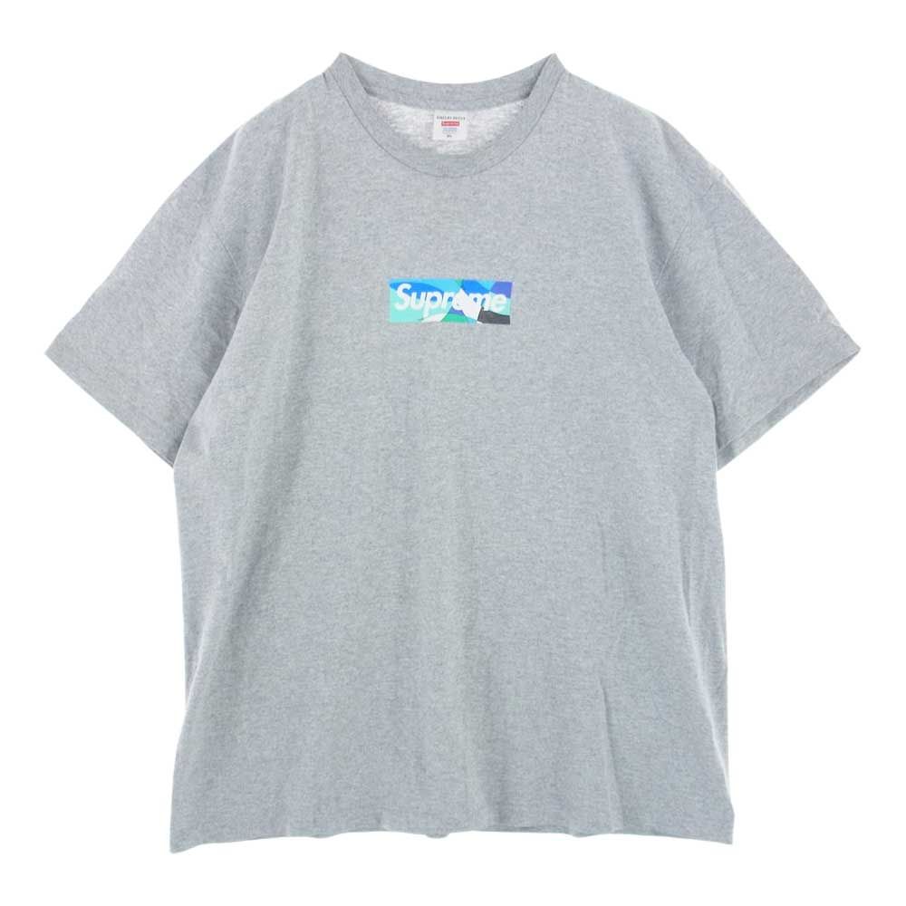 【中古】シュプリーム SUPREME 21SS Emilio Pucci Box Logo Tee Tシャツ クルーネック ロゴプリント 半袖 XL グレー メンズ Supreme シュプリーム Tシャツ 21SS Emilio Pucci Box Logo Tee