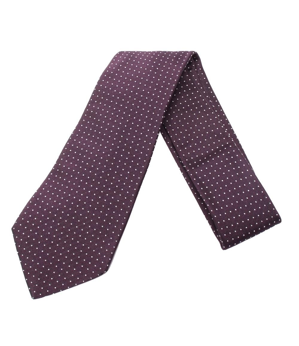 美品 ディオールオム ネクタイ シルク ロゴレタッチ 総柄 バイカラー