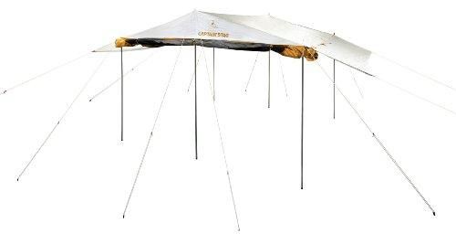 4営業日で発送 パール金属 キャプテンスタッグ BBQ用 テント タープ キャノピー付き サンシェード レジーナメッシュ M-3166