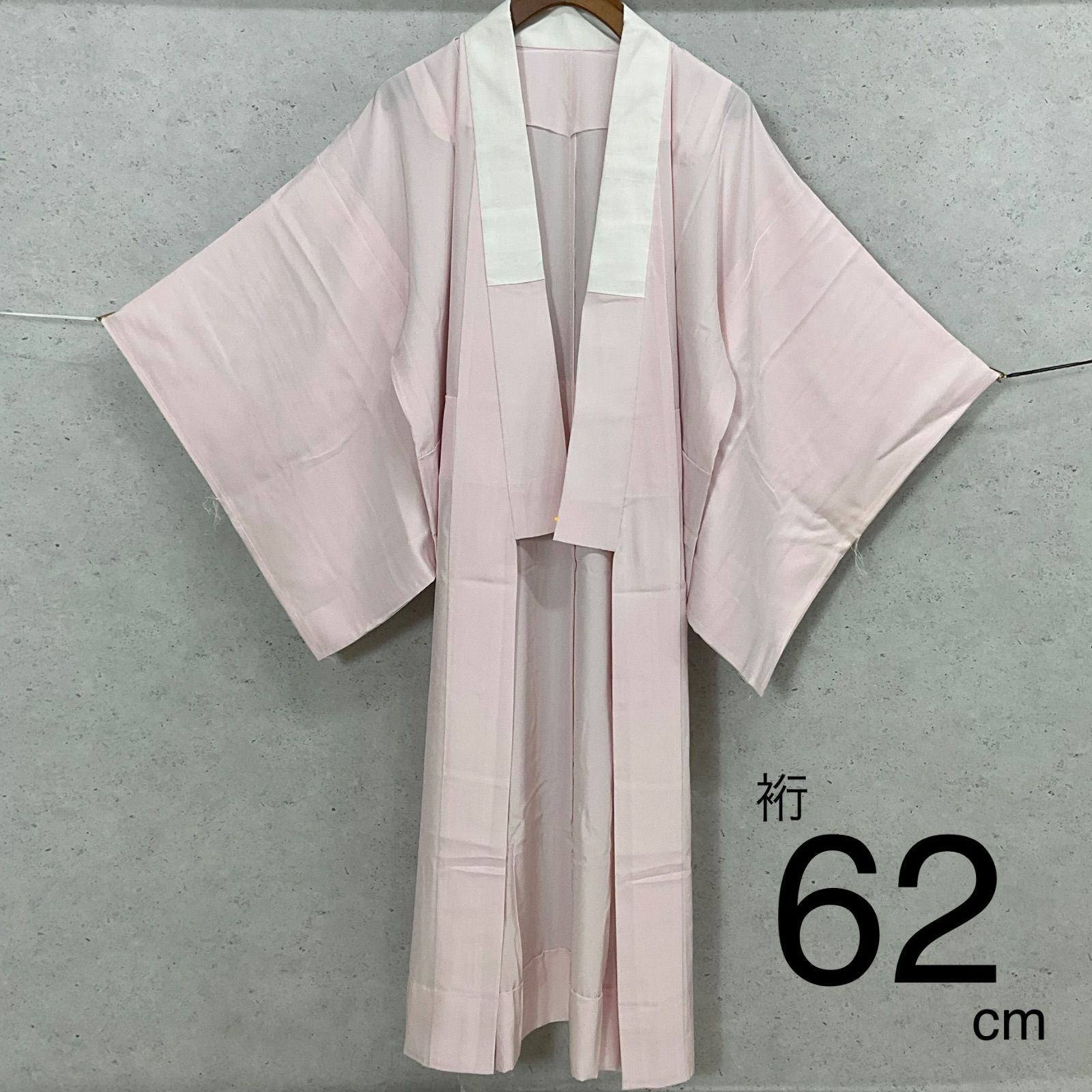 kimono+one◆未使用同然◆長襦袢◆仕付け糸付き◆単衣◆袖無双◆刺繍◆証紙付き◆裄62肩丈118.5◆小紋紬附下訪問着留袖袷単衣夏着物◆K1091