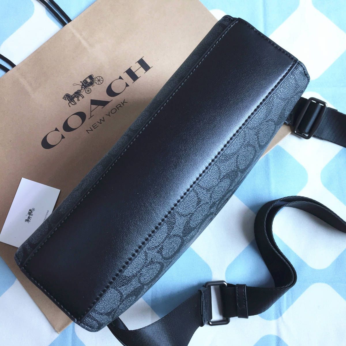 ☆新品☆コーチ/COACH バッグ F91485 チャコール×ブラック ショルダー 