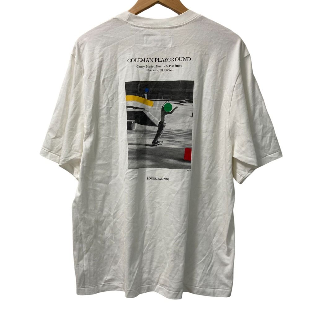 美品 23SS JANE SMITH ジェーンスミス RT COLEMAN PLAYGROUND SS T 半袖 プリント Tシャツ カットソー サイズL ホワイト メンズ レディース 古着 中古 美品 23SS JANE SMITH ジェーンスミス RT COLEMAN PLAYGROUND SS