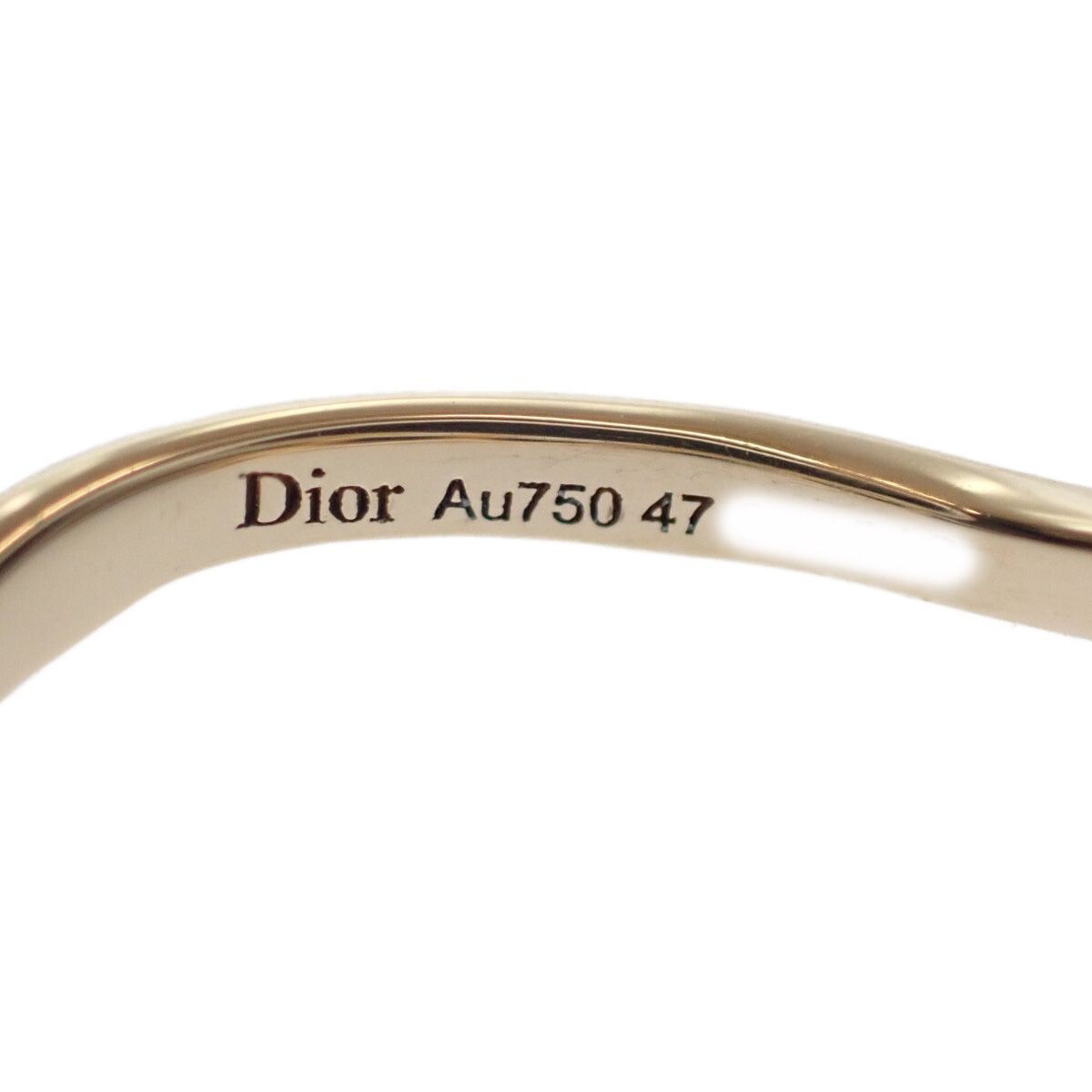 【中古】【Aランク】Christian Dior クリスチャン ディオール K18YG アムール Oui 1PD リング 指輪 ダイヤモンド サイズ47 約7号 レディース【ISEYA】