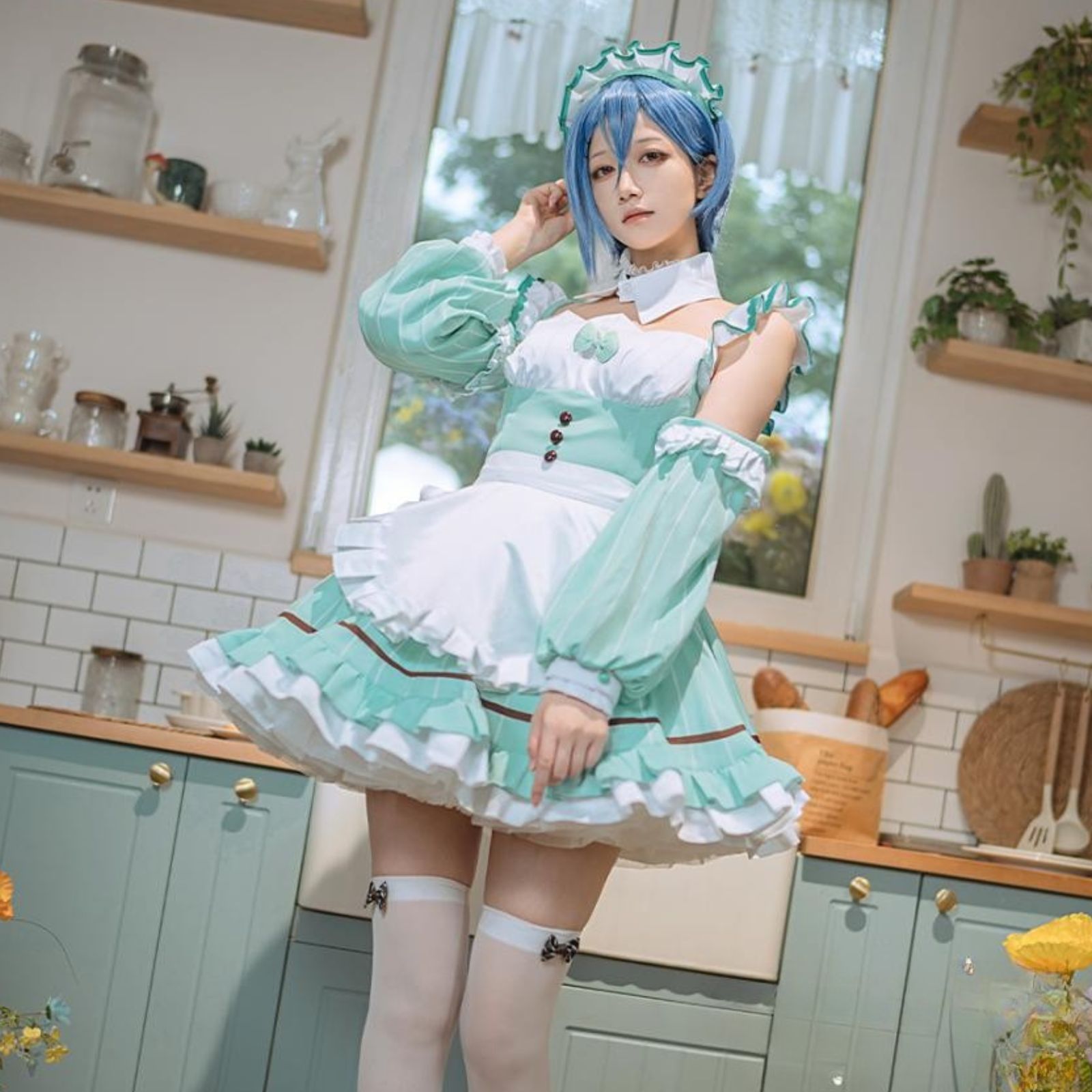 ラブライブ!スーパースター!! AiScReam 若菜四季 コスプレ メイド