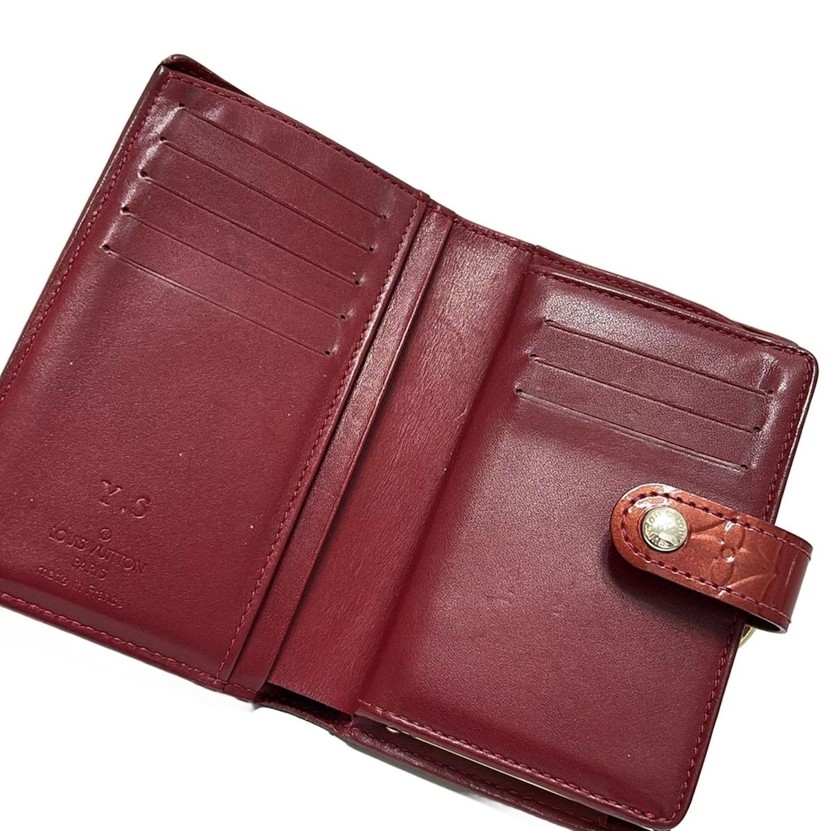 LOUIS VUITTON ルイヴィトン モノグラムヴェルニ 2つ折り財布 LOUIS