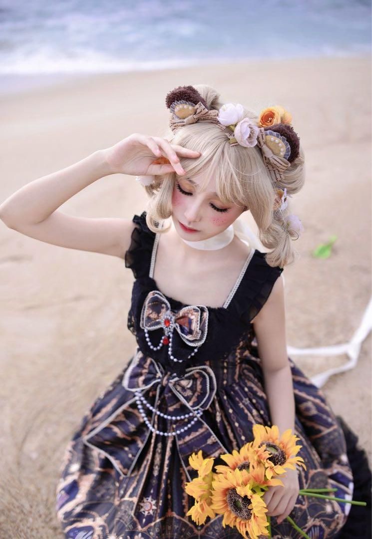 ゴスロリドレス 黒 ゴシック ロリータjsk ワンピース 森ガール 姫様 ゴスロリドレス 黒 ゴシック ロリータjsk ワンピース 森ガール