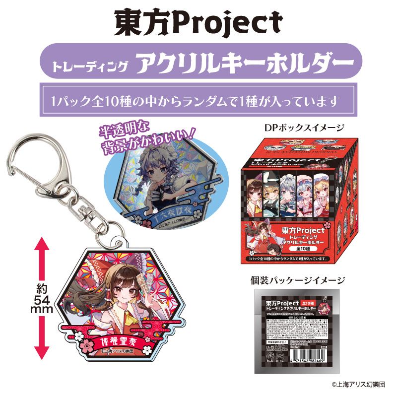 新品】東方Project トレーディングアクリルKH BOX(全10種)【BOX