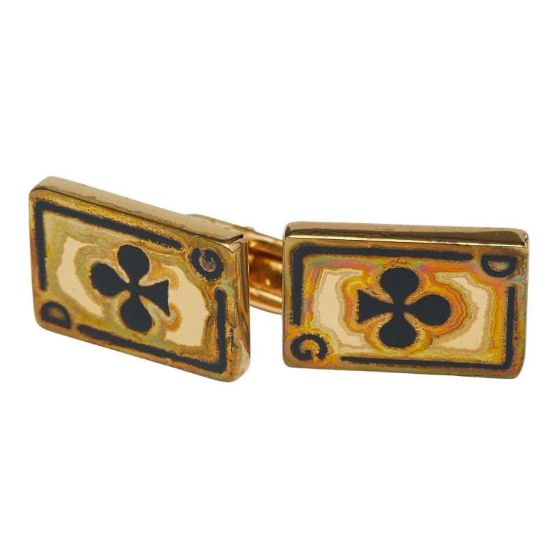 ドルチェアンドガッバーナ トランプ クローバー モチーフ ゴールド メッキ レディース DOLCE-GABBANA 1-0237679