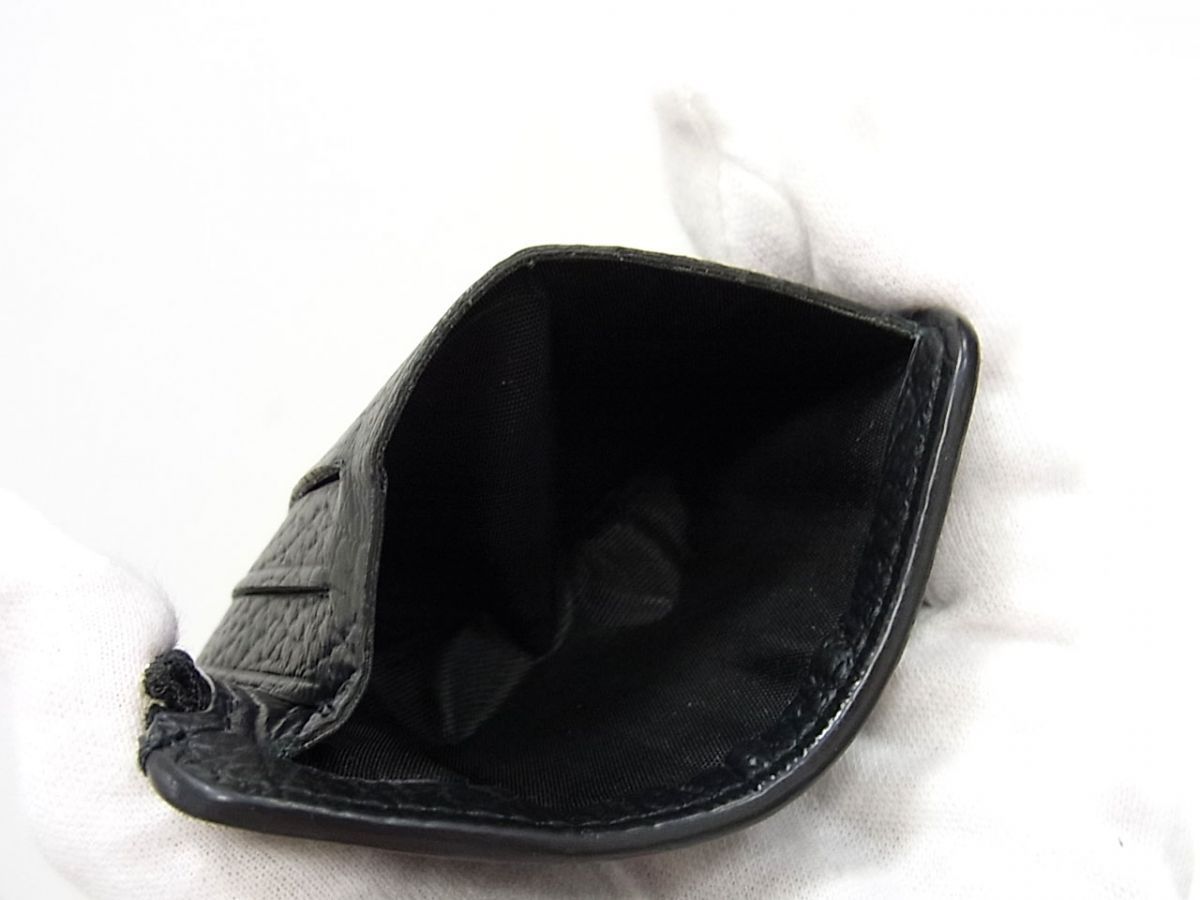 極美品　メゾン マルジェラ　コインケース　カード入れ　4ステッチ ブラック 美品☆Maison Margiela メゾンマルジェラ コインケース 4