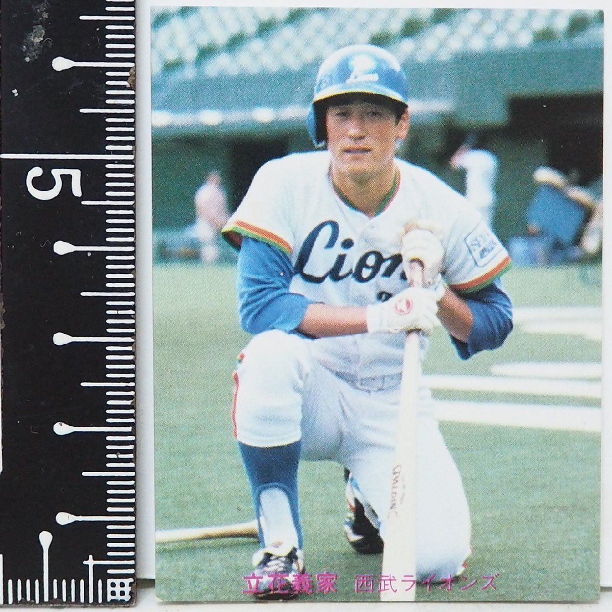 80年 小型版 カルビー プロ野球カード No.218【立花 義家 西武
