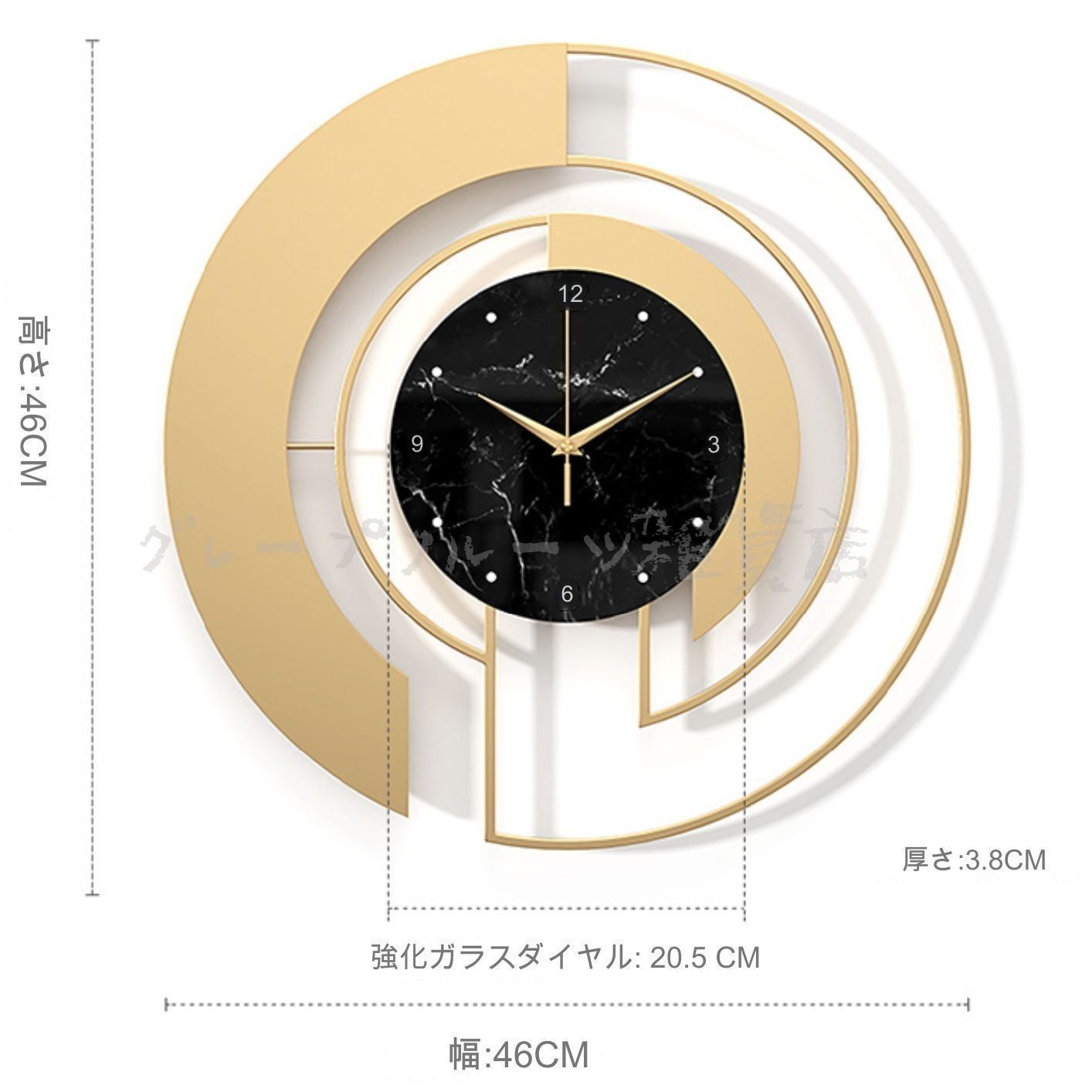 壁掛時計 柱時計 北欧 モダン ラグジュアリー 静音 クオーツ 連続秒針 おしゃれ かわいい ウォールクロック インテリア ホーム リビング オ NEXPOTALLINN_EU