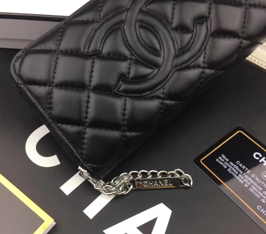 新品 CHANEL シャネル カンボンライン 長財布