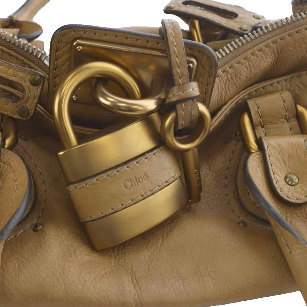 Chloe クロエ　パディントン　ハンドバッグ　鍵　南京錠　ブラウン　Y2K希少 Chloe クロエ パディントン ハンドバッグ 鍵 南京錠 ブラウン