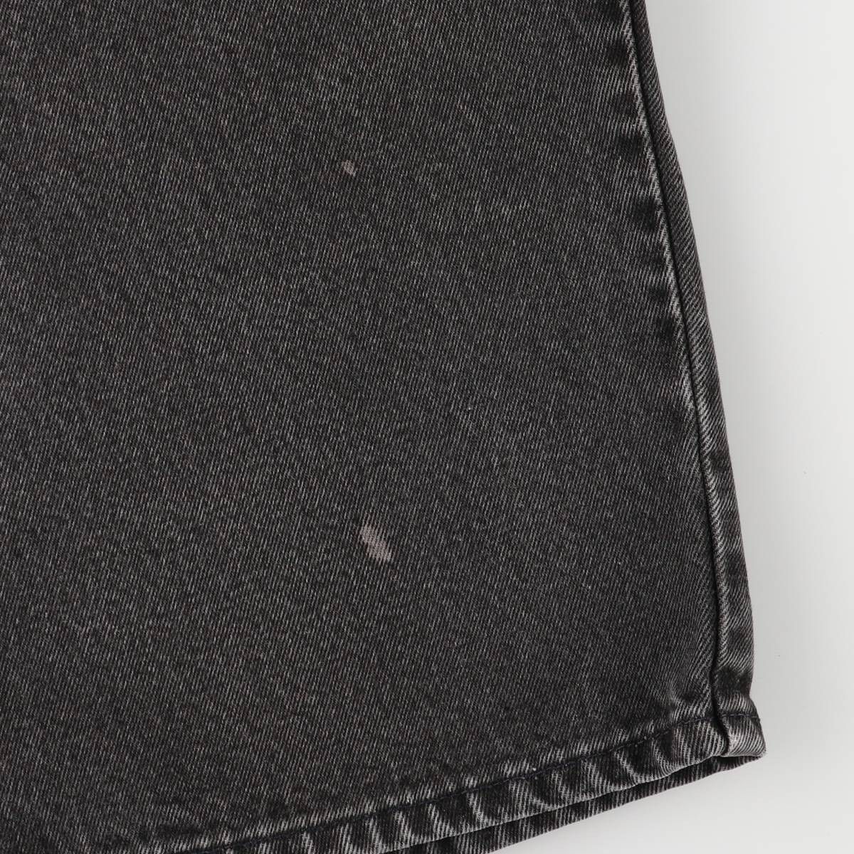 ワンタック ブラックデニムショーツ