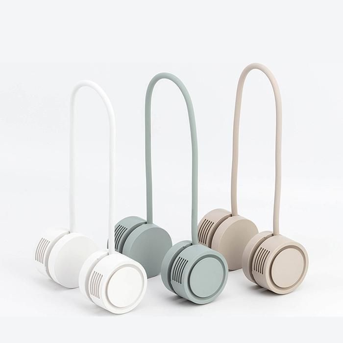 ネックファン 首掛け扇風機 羽なし 収納ケース付き コンパクト式 おりたたみ 超軽量 3段階風量調整 ネッククーラー 静音 小型 USBファン アウトドア WWW_KANDAIZUMI_COM