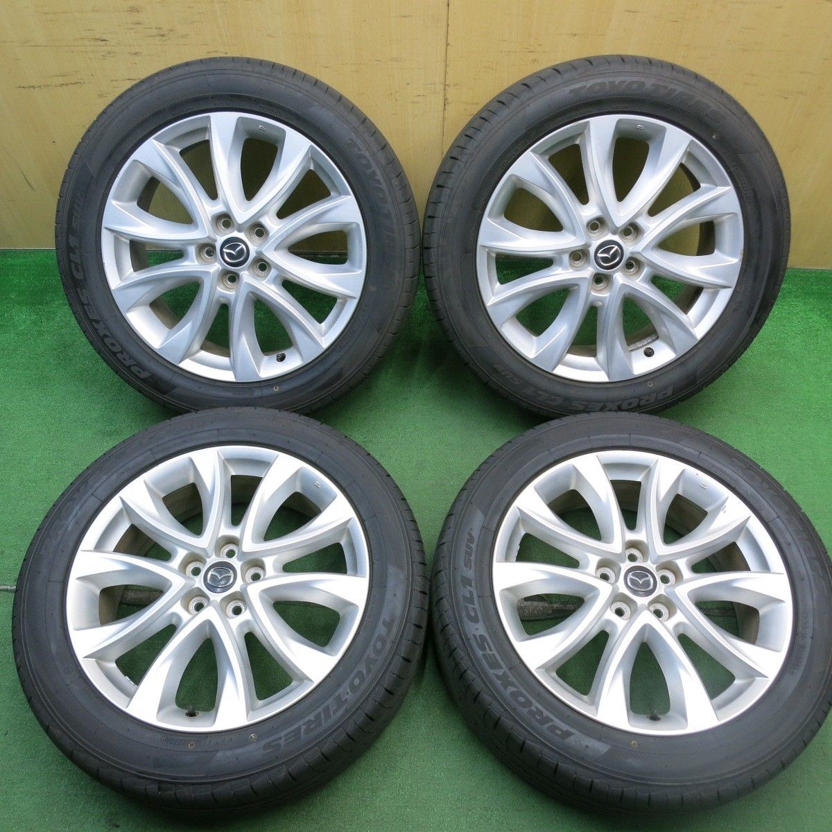 MAZDA CX5.225/55R19 2本 中古 バリ溝